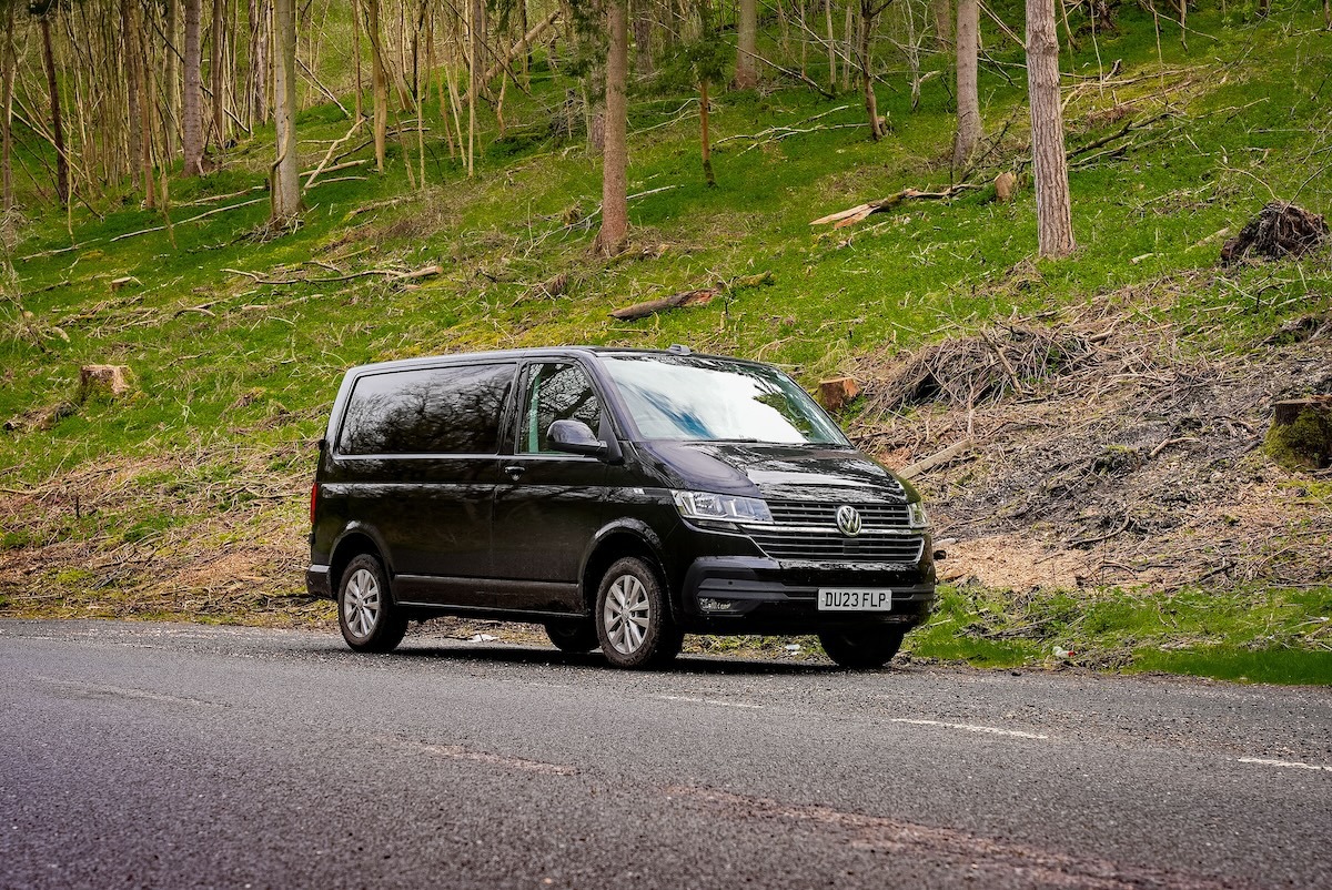 Volkswagen Transporter roadside, countryside